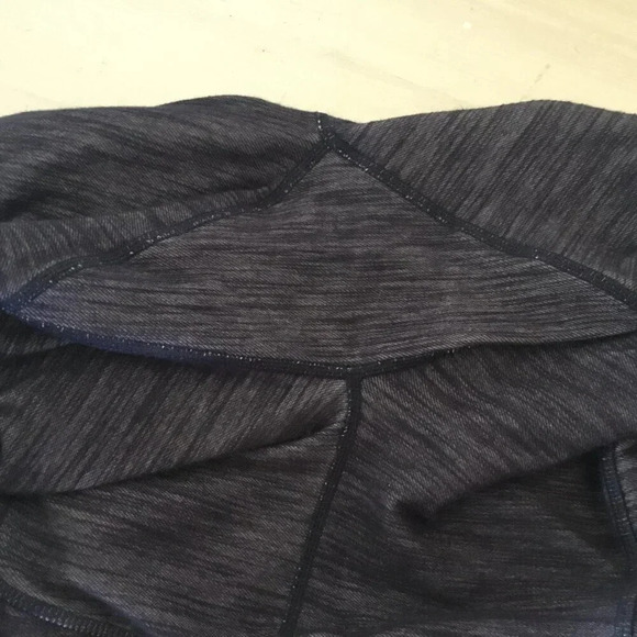 Lululemon Ride On Fold Cuff Hem Leggings Womens Denim Luon  Reflective Crop SZ 6 - Picture 14 of 14